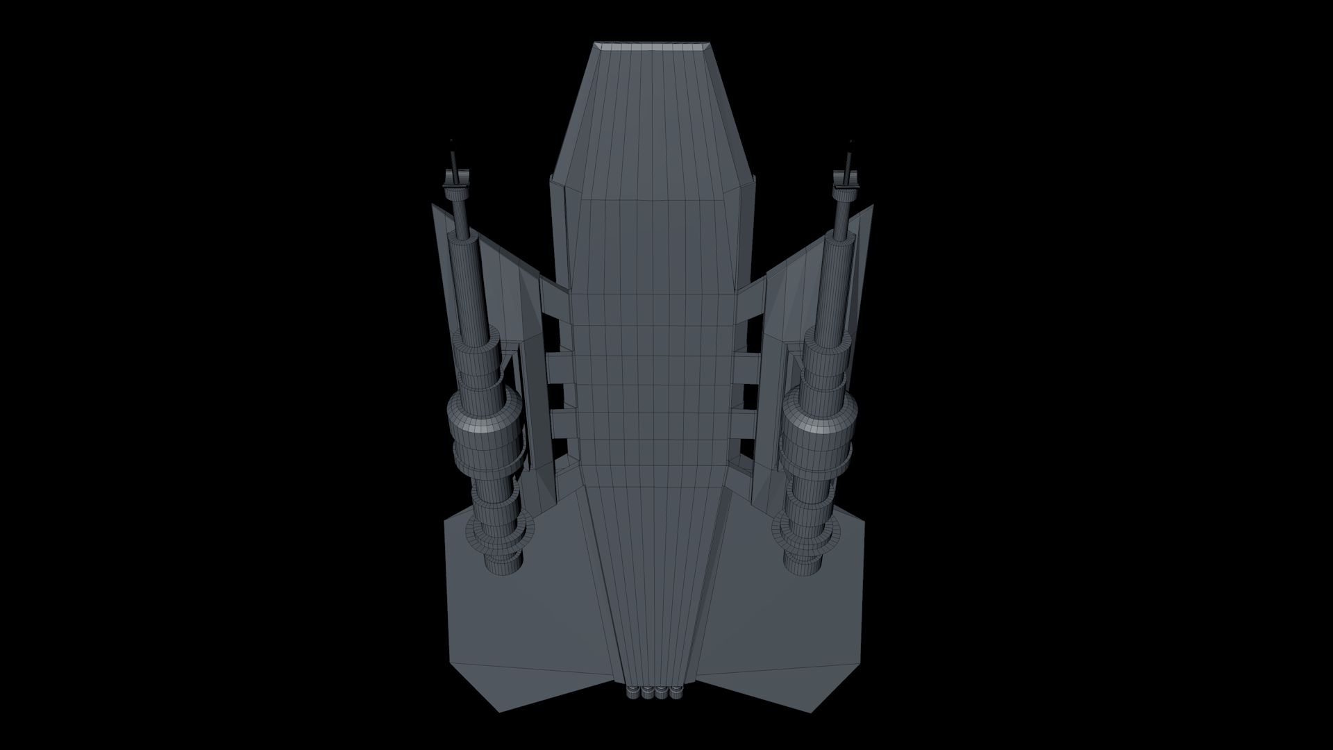 Rymdskepp royalty-free 3d model - Preview no. 11