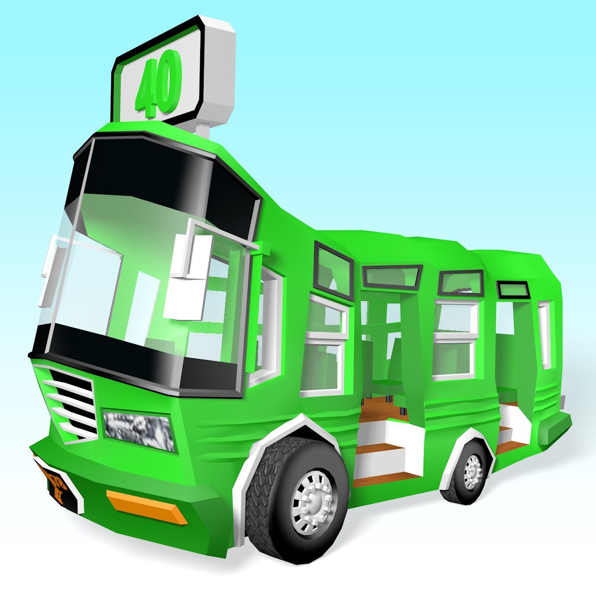 Buss 3d model