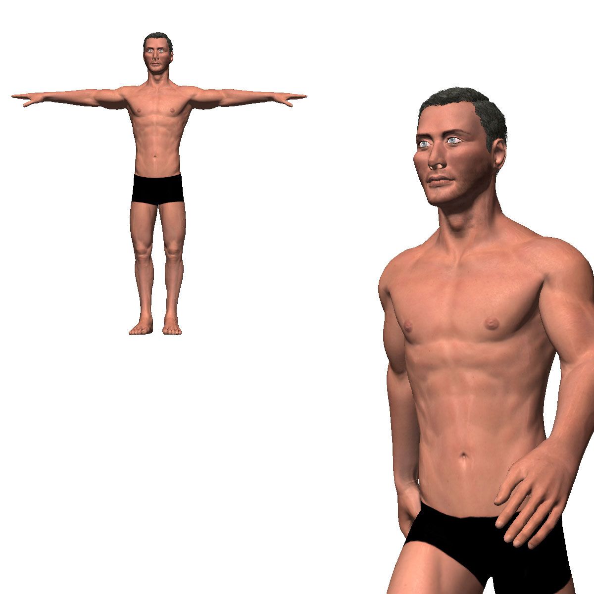 Game Ready Character - Animated Man 3d model