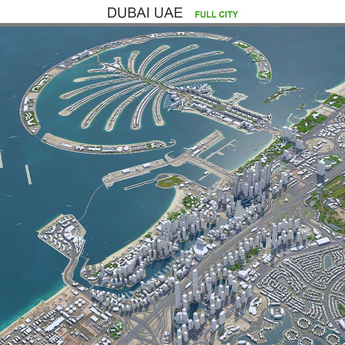 Dubai, Verenigde Arabische Emiraten 3d model