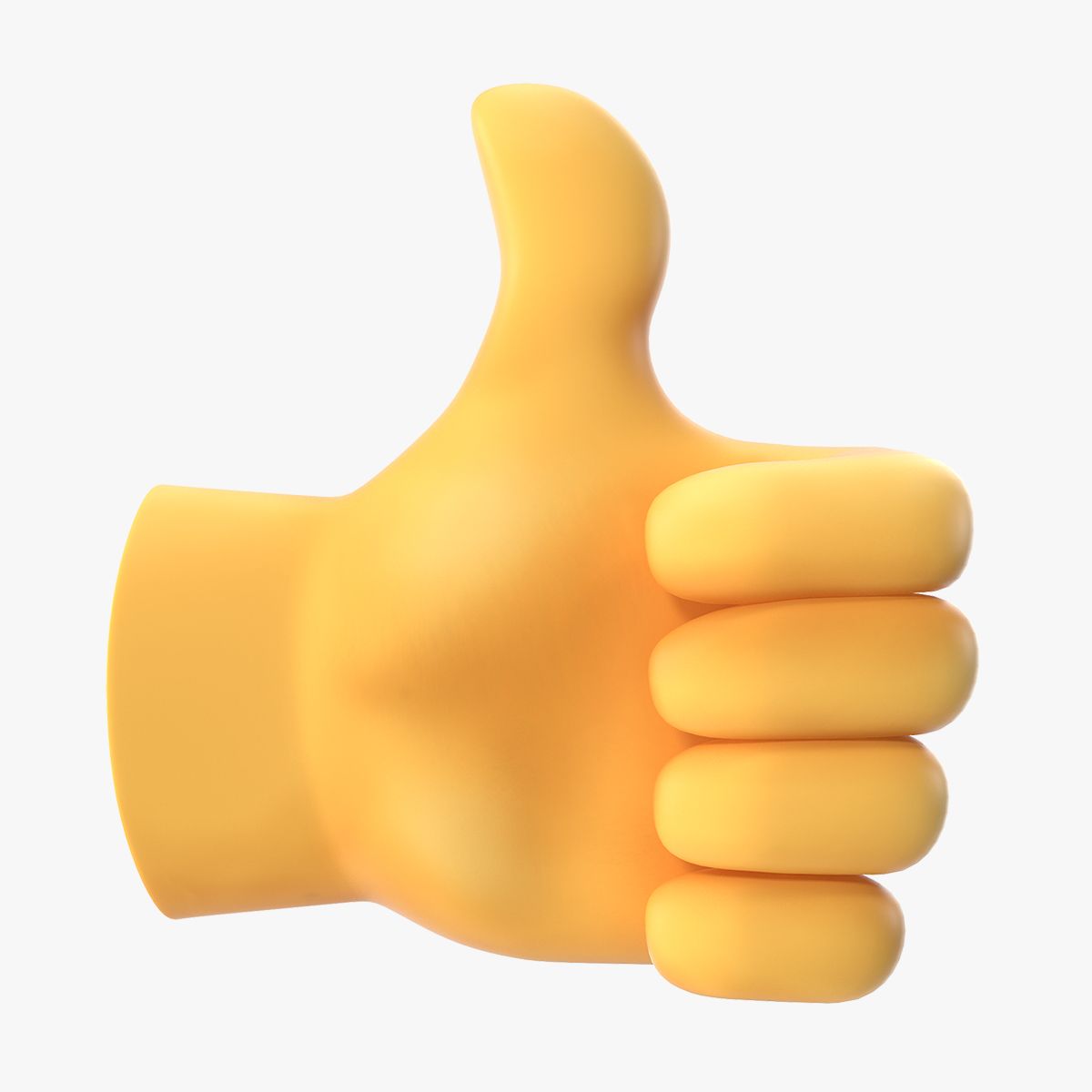 Pollice in alto gesto Emoji 3d model