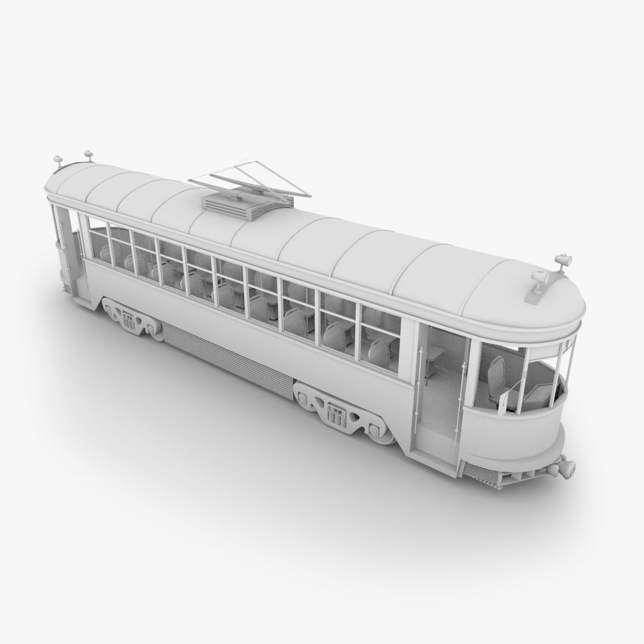 Tram 3d model