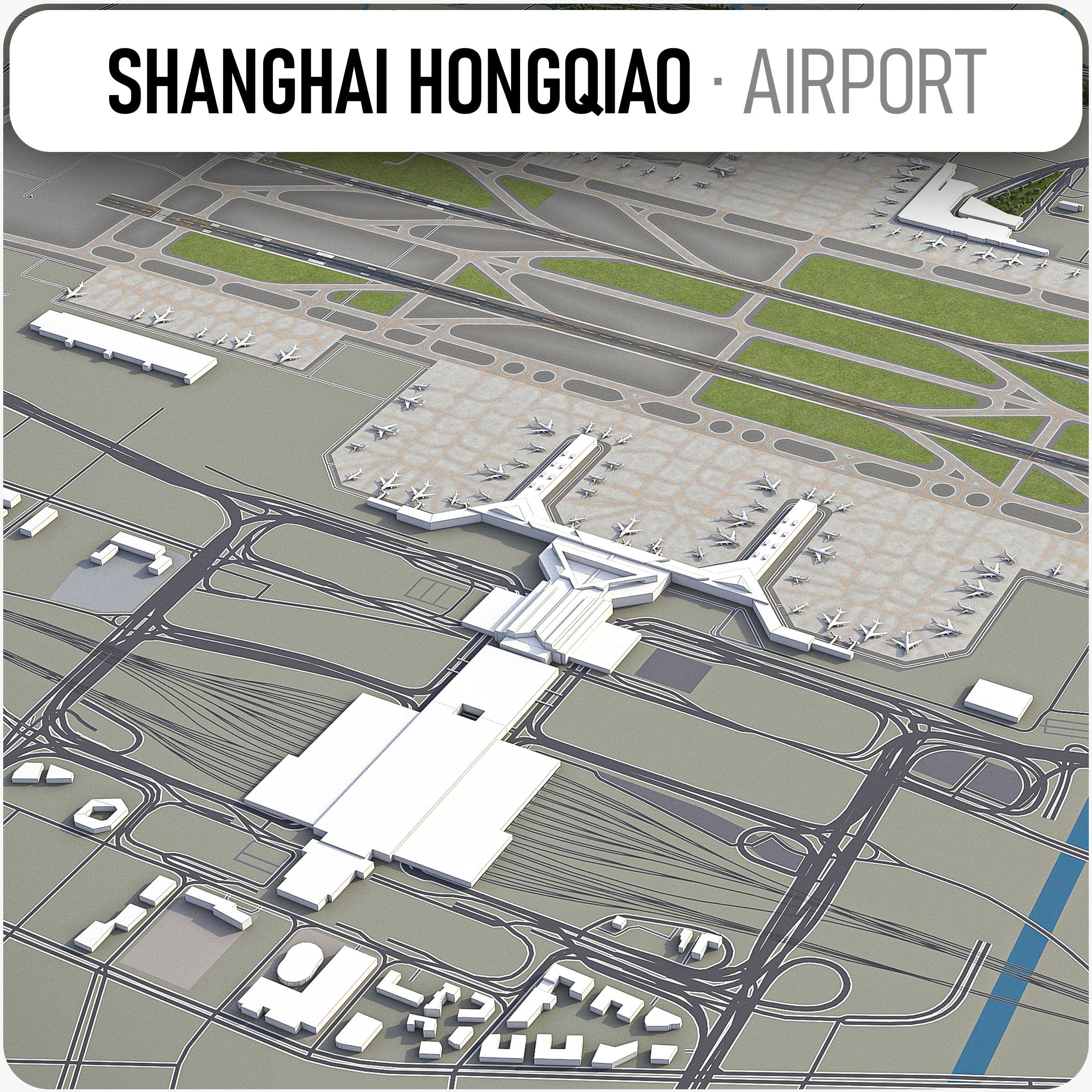 Shanghai Hongqiao International Airport - SHA 3d model