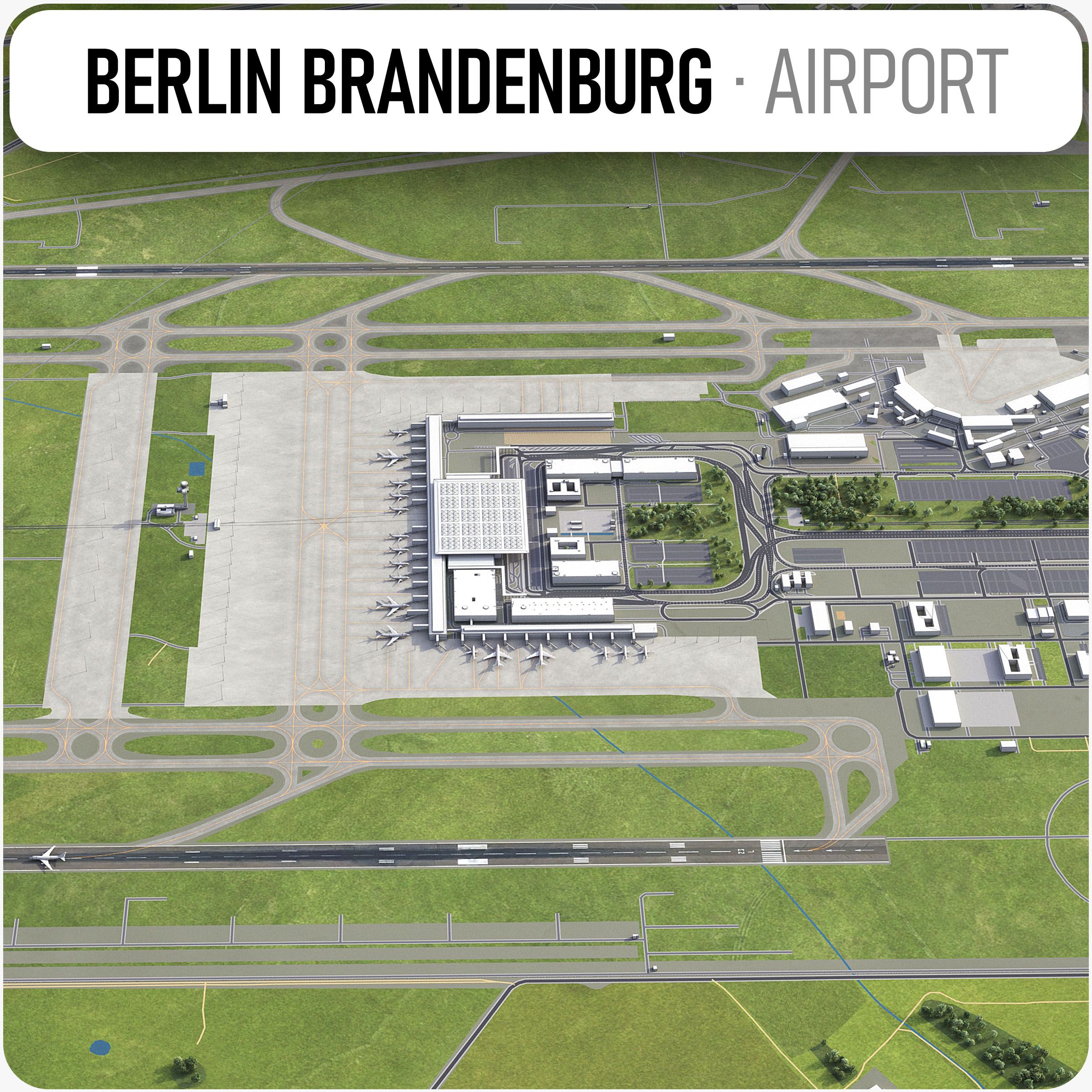 Berlin Brandenburg Airport - BER 3d model