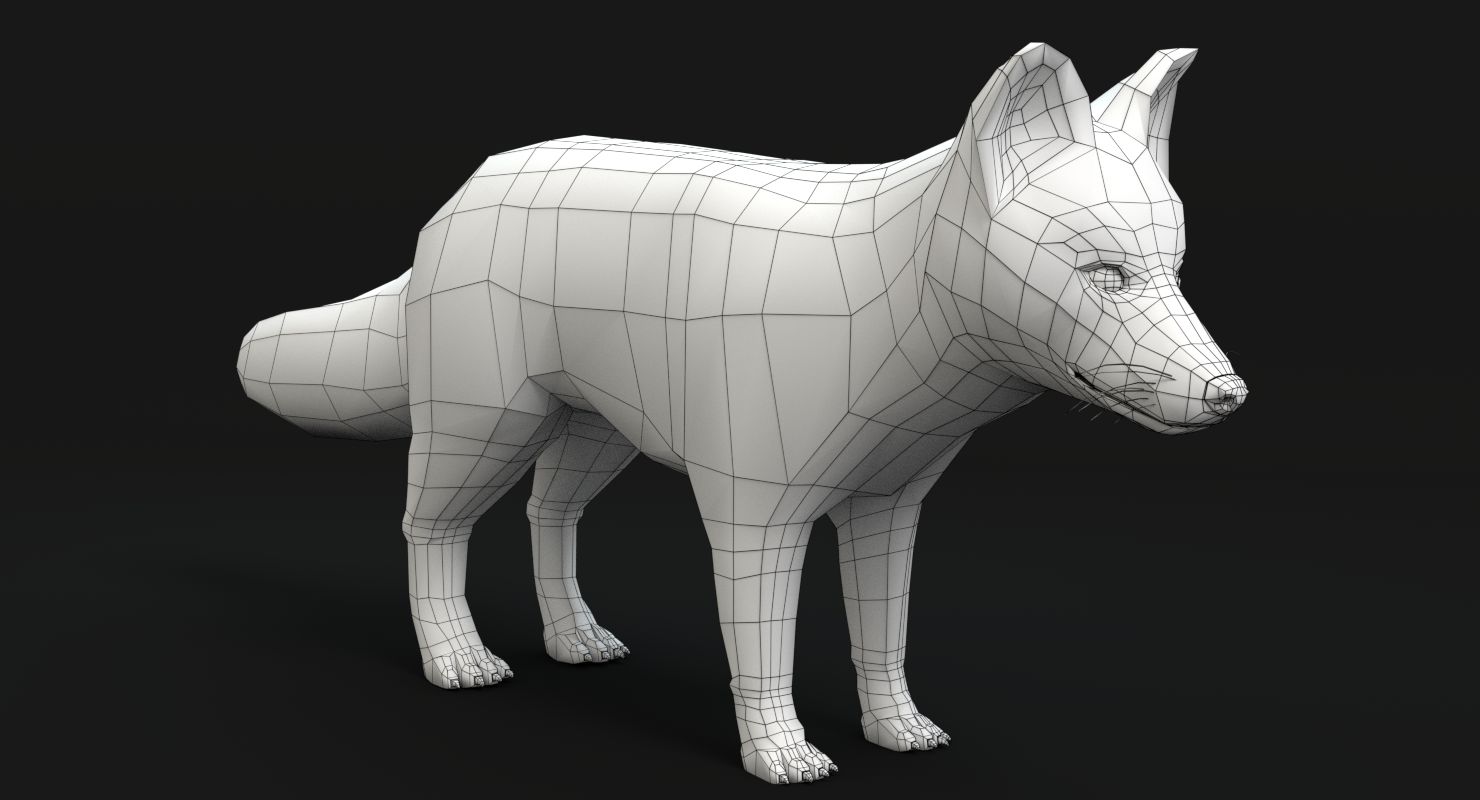 Fox royalty-free 3d model - Preview no. 12