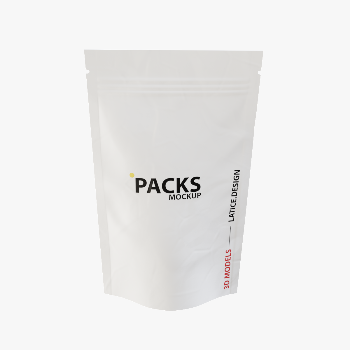 Stand up Pouch Packaging 3d model