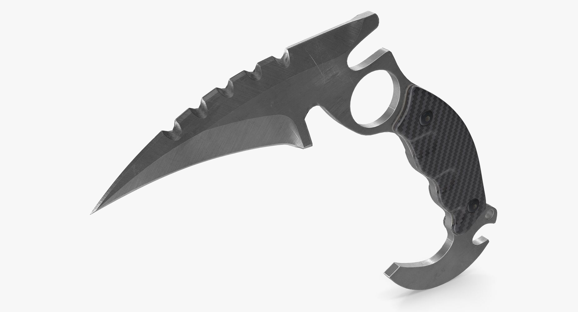 karambit royalty-free 3d model - Preview no. 8