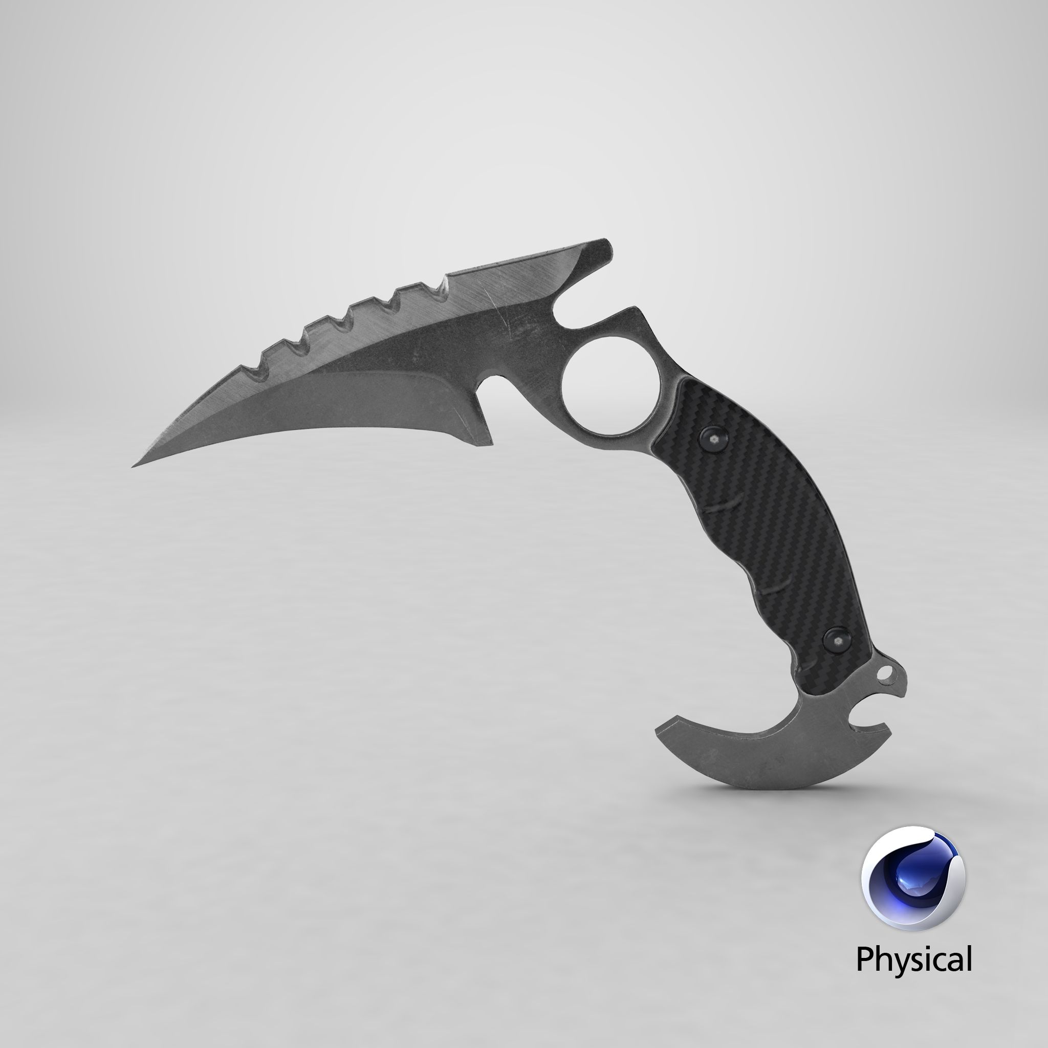 karambit royalty-free 3d model - Preview no. 21