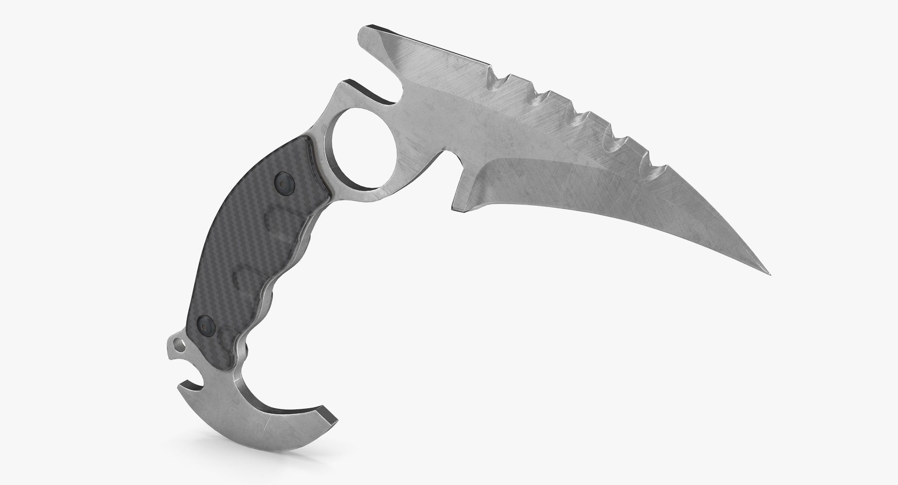 karambit royalty-free 3d model - Preview no. 4