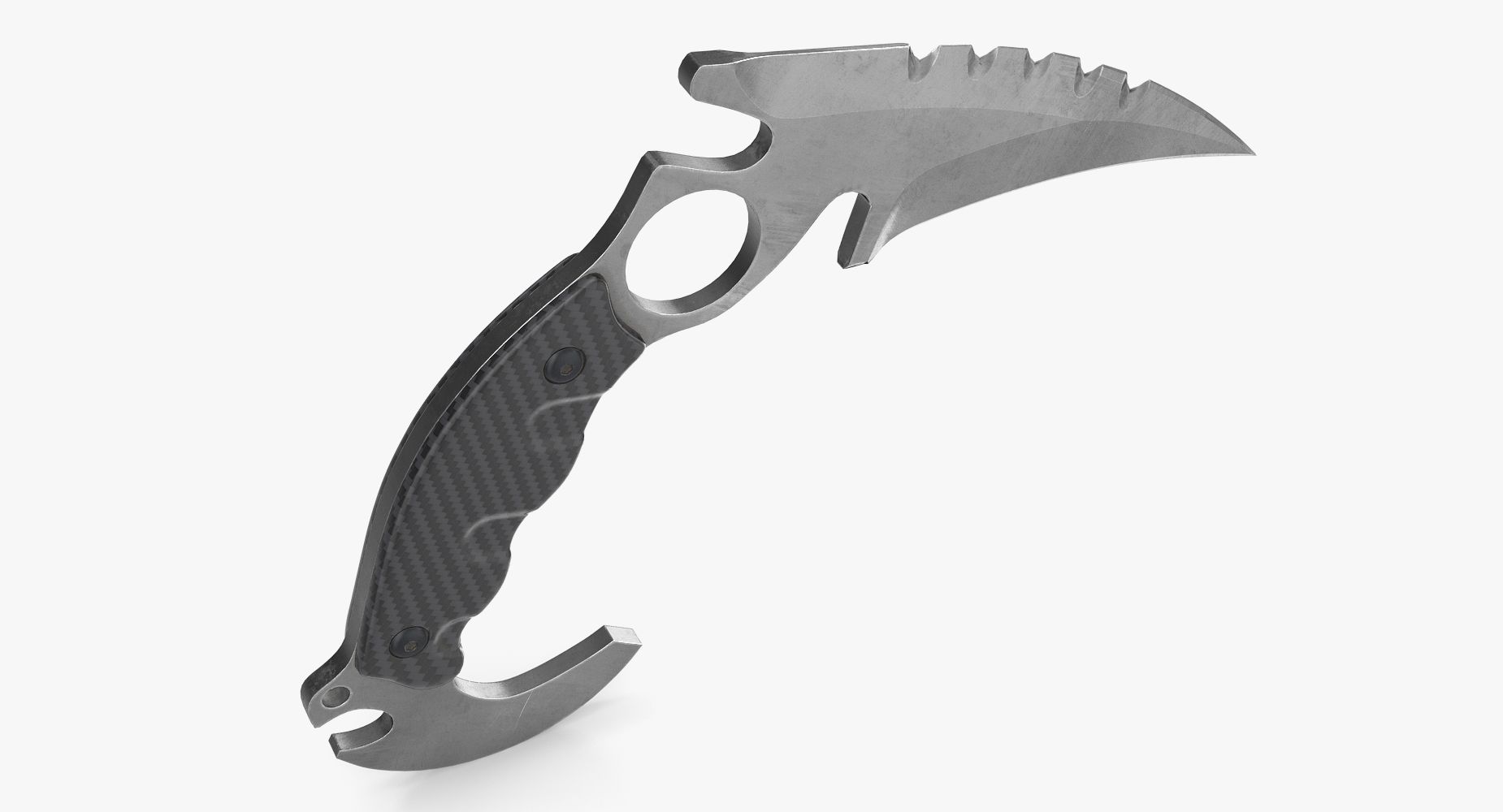 karambit royalty-free 3d model - Preview no. 7