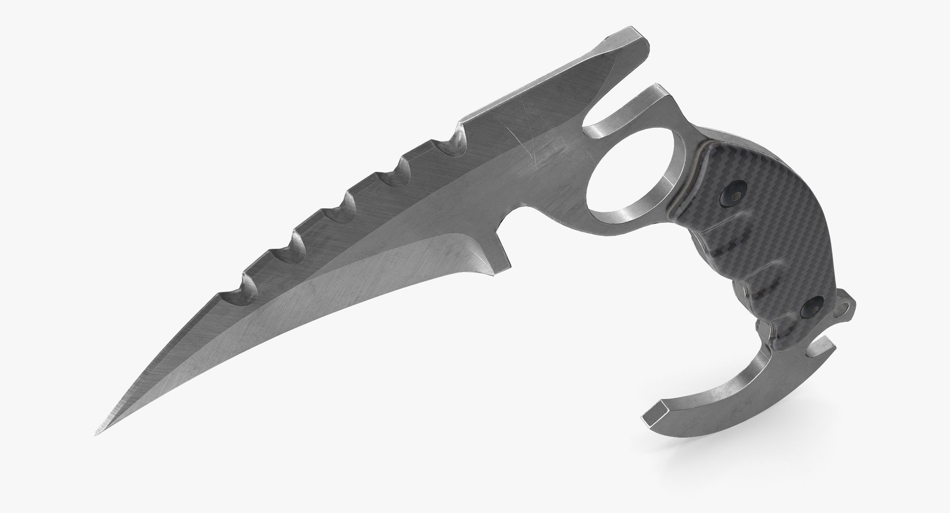 karambit royalty-free 3d model - Preview no. 6