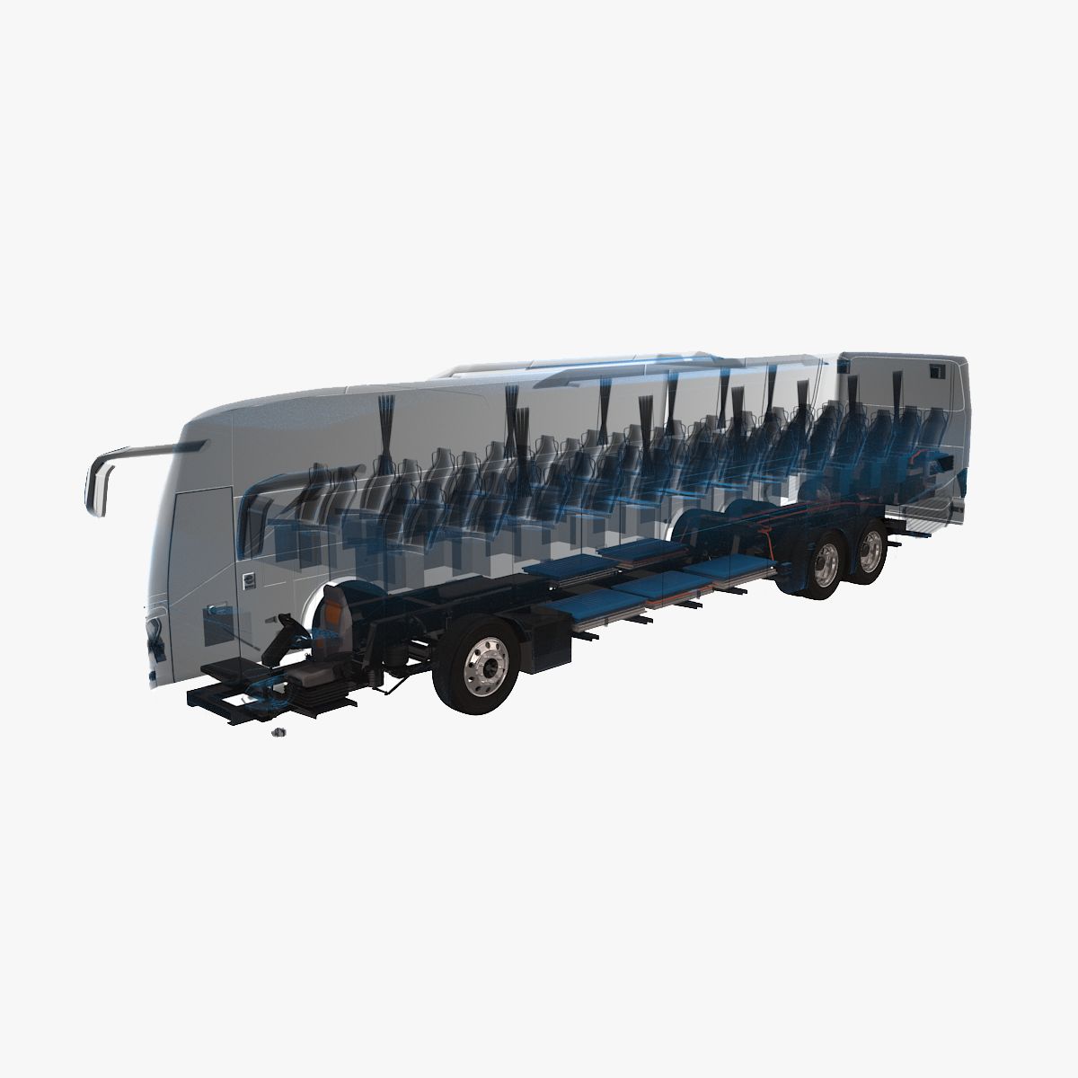 Elektrisk buss röntgen 3d model