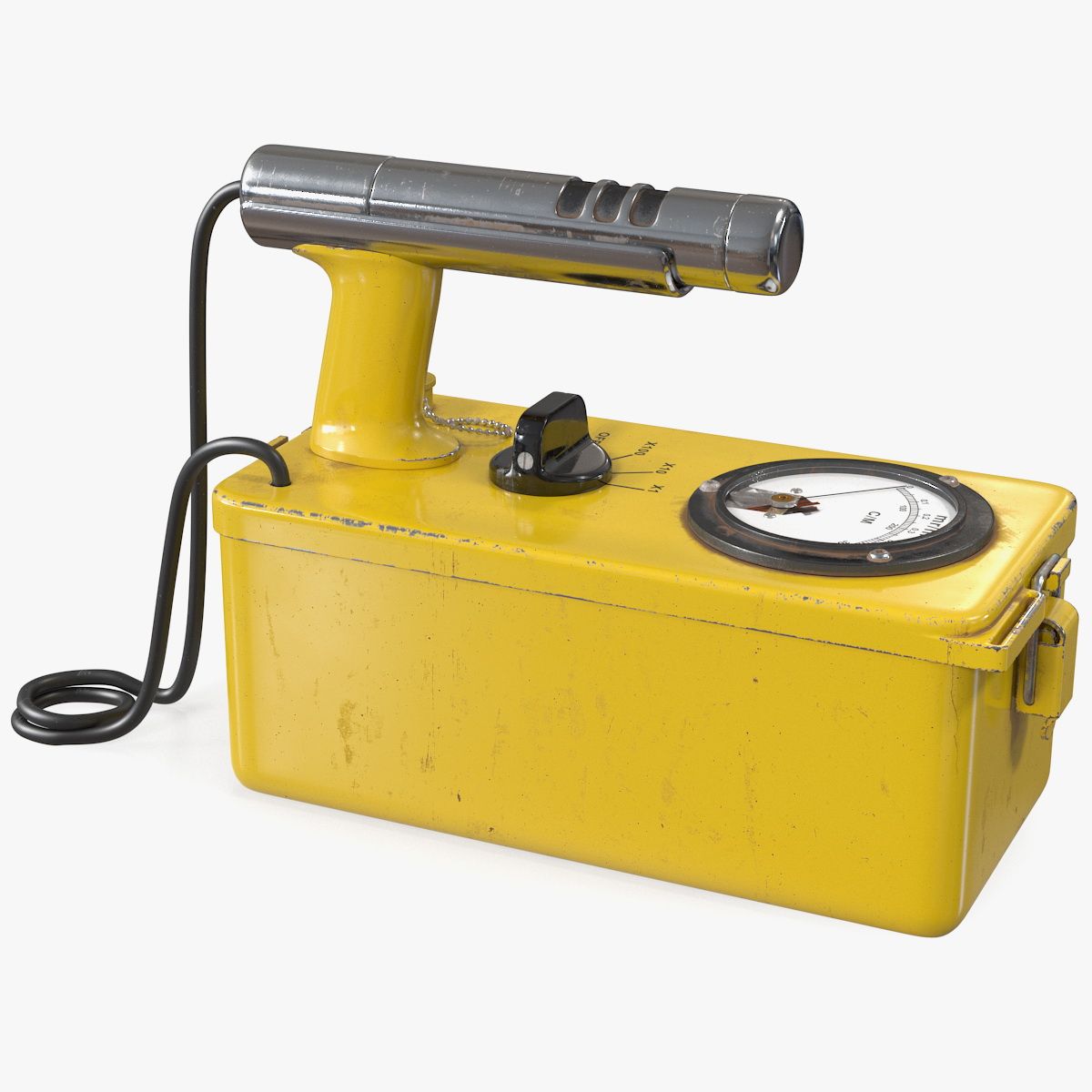 Cold War Geiger Counter Old 3d model