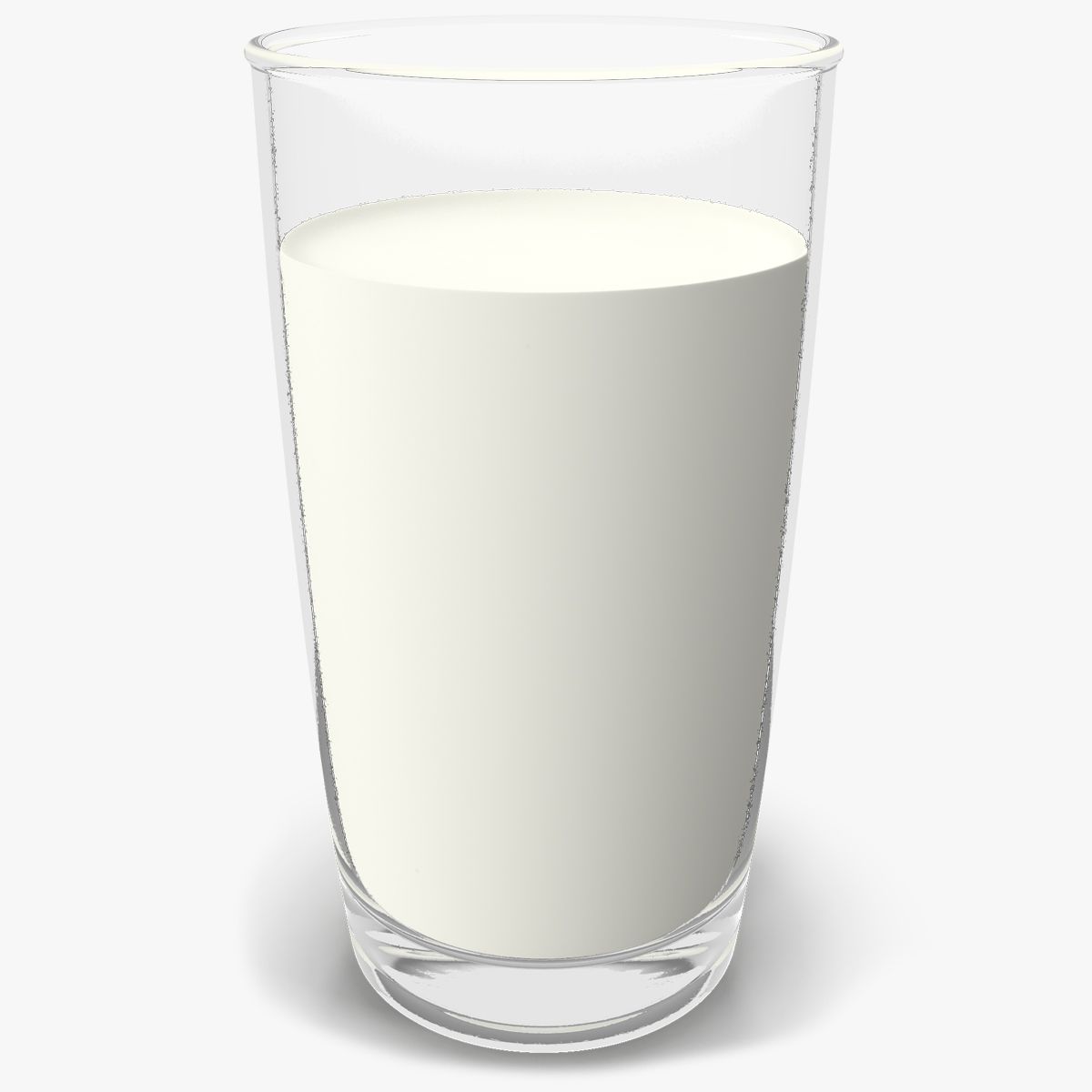 Glas med mjölk 3d model