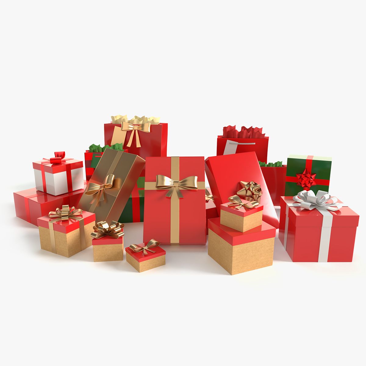 Cadeaux de noël 3d model