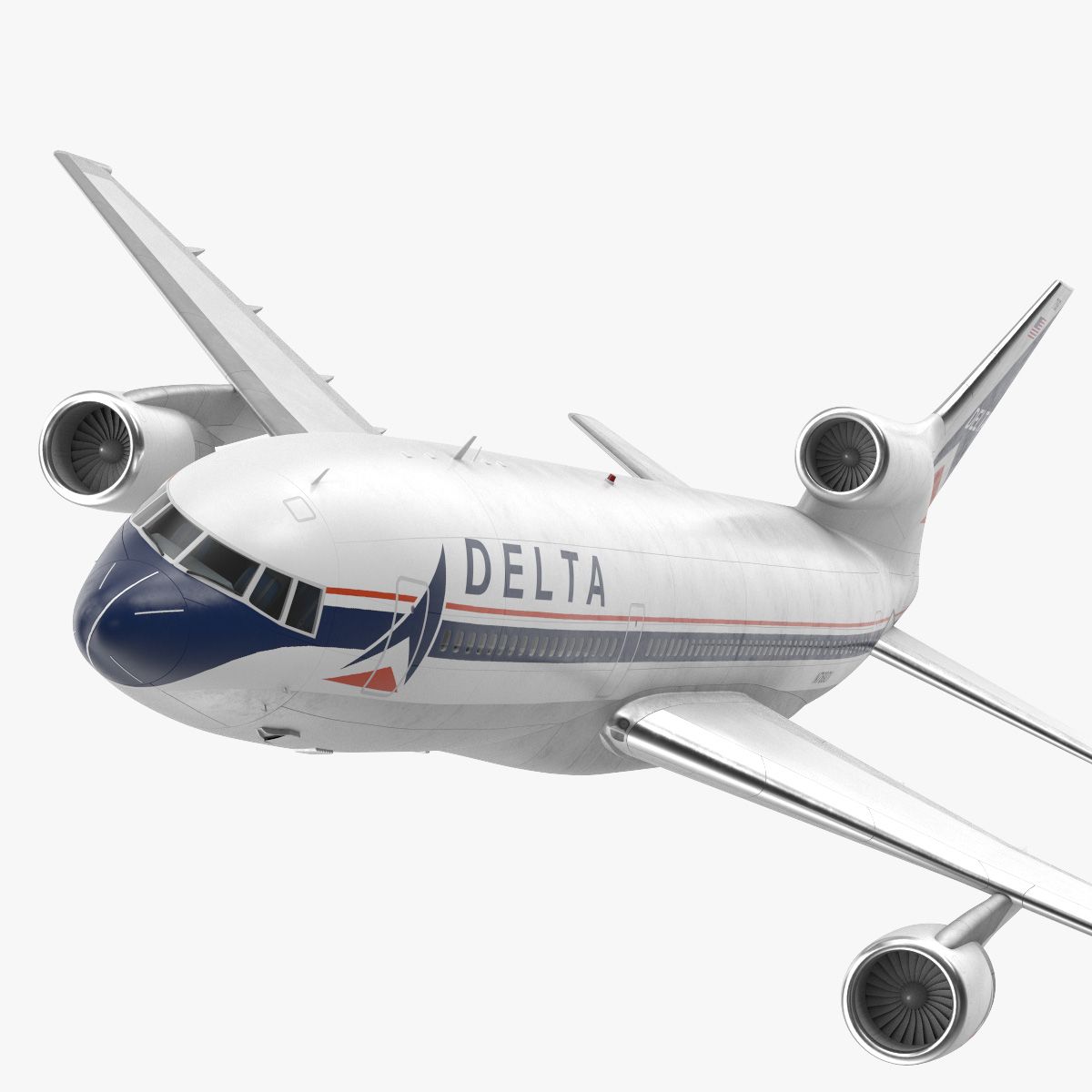 Delta Air Lines Lockheed L-1011 TriStar Flight 3d model