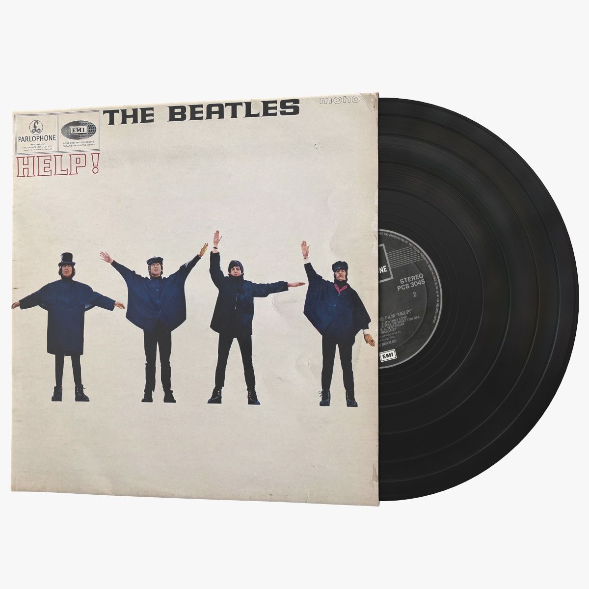 The Beatles Vinyl Album Cover 3d model