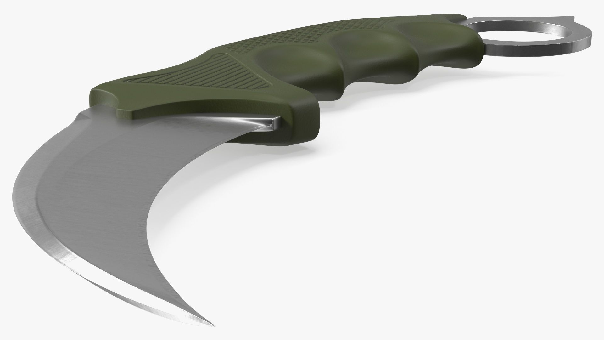 Hunting Karambit Knife Steel royalty-free 3d model - Preview no. 12