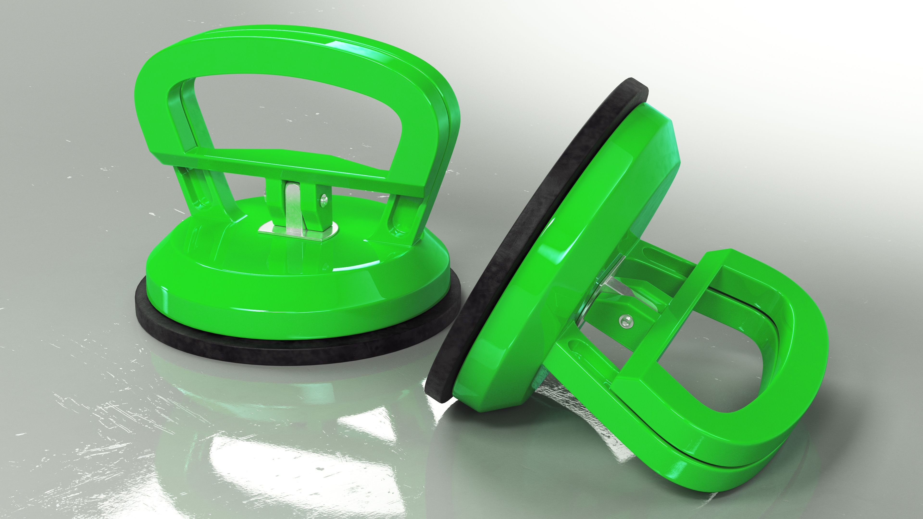 Repair Puller Locked Green royalty-free 3d model - Preview no. 7