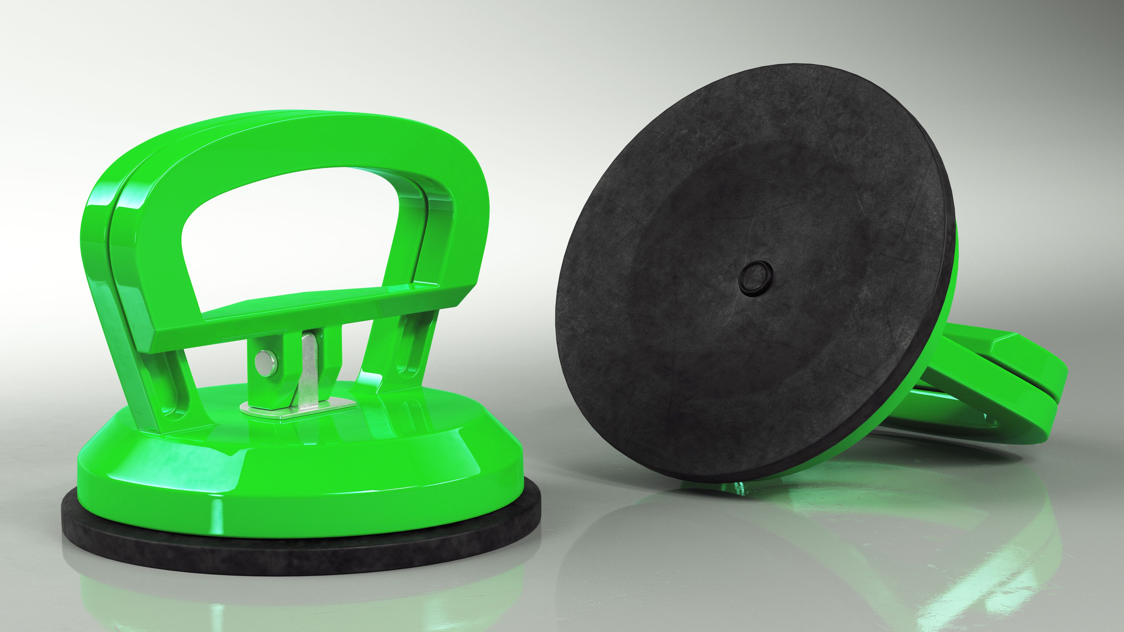 Repair Puller Locked Green royalty-free 3d model - Preview no. 6