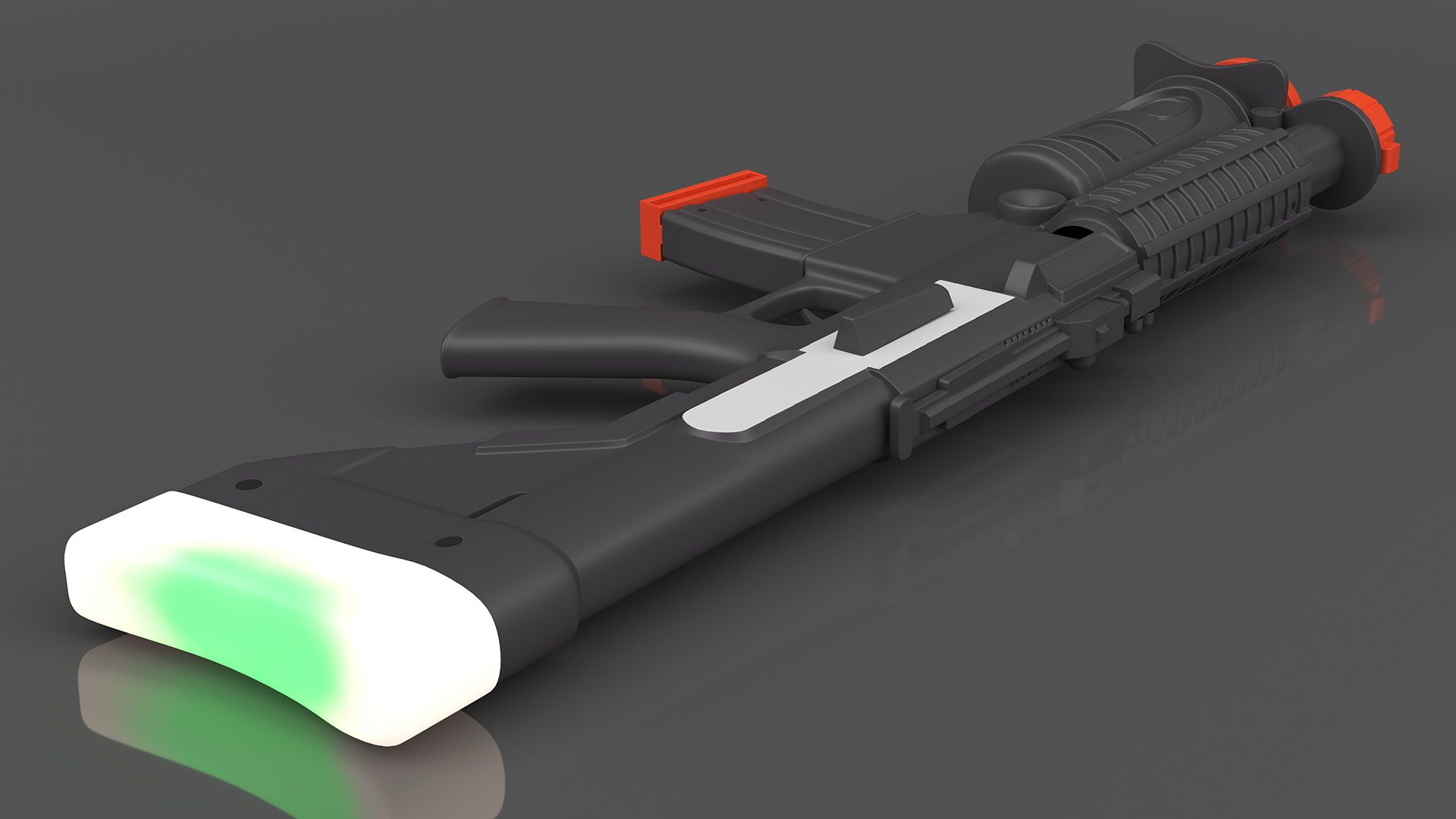 Shooter Arcade Game Toy Rifle royalty-free 3d model - Preview no. 8