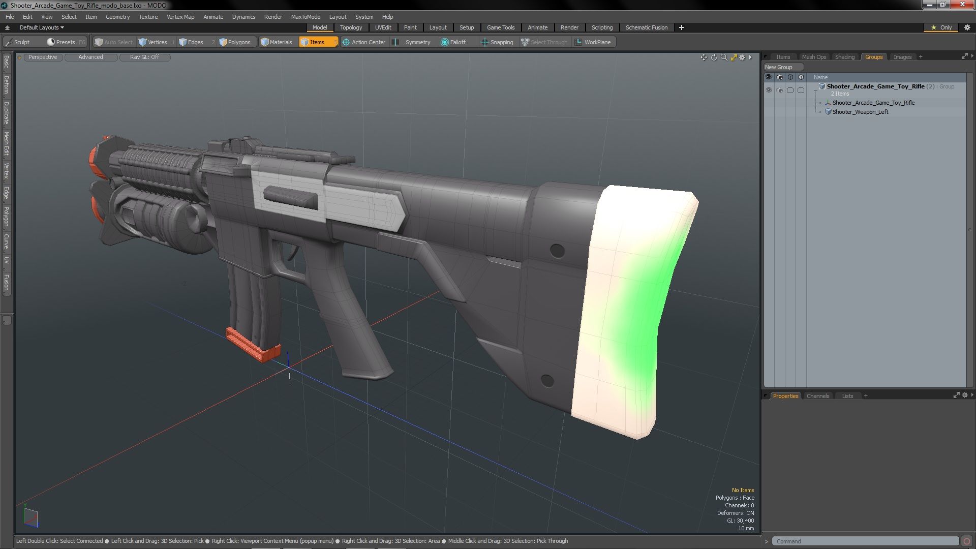 Shooter Arcade Game Toy Rifle royalty-free 3d model - Preview no. 22