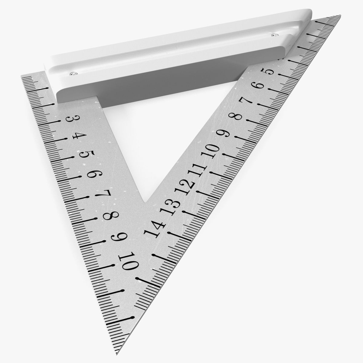 Metal Triangle Ruler 3d model