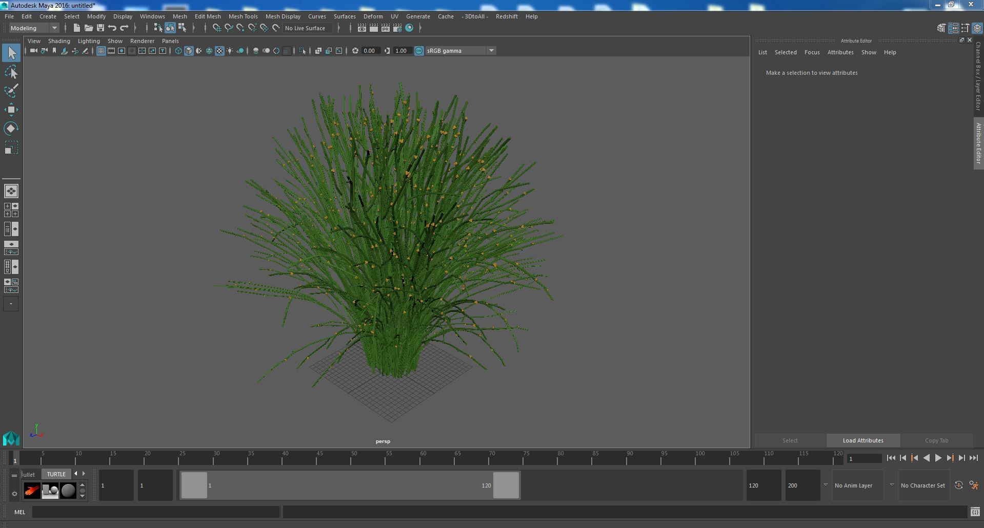 Whisk Fern royalty-free 3d model - Preview no. 25