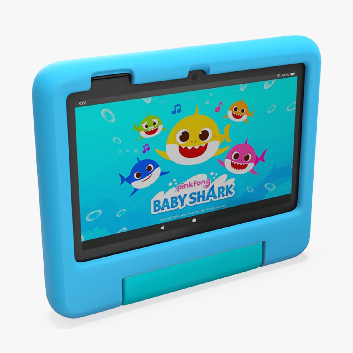 Tablet infantil Amazon Fire 7 azul 3d model