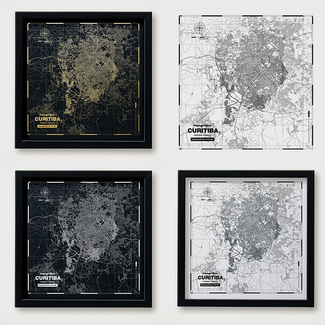 TOPOGRAFICA - CAPITAIS DO BRASIL - CURITIBA - PR (Paraná)