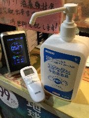 焼肉 蔘鶏湯 大吉 鶴橋店_検温、消毒、CO2センサー設置しております。コロナ対策バッチリでお待ちしております。