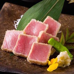 対馬産 本黒マグロのレアかつ