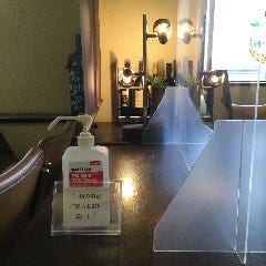 イタリアンレストラン トマト大山店_店内には除菌液を複数設置しております。