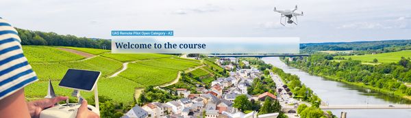 A screenshot of the welcome page for the UAS A2 course.