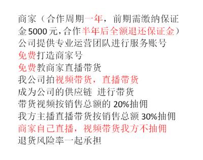 提供**纯佣带货，寻找有**小店的个体，企业，厂家合作