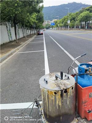 禁停区域地面划线_临时停车位划线_道路划线施工电话