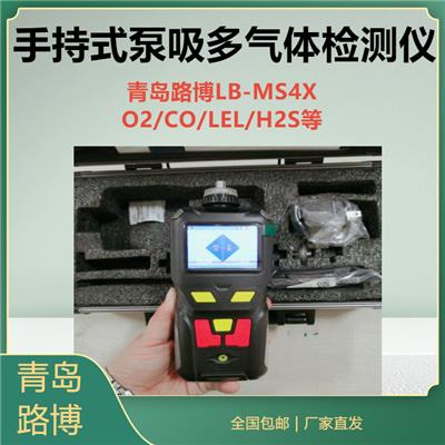 通用款青岛路博LB-MS4X泵吸四合一多气体检测仪