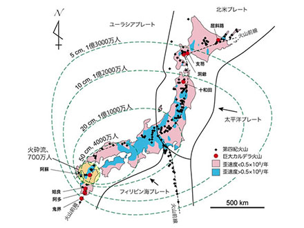 巨大カルデラ噴火の確率は100年で1%