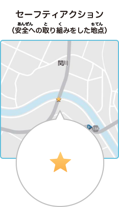 セーフティアクション（安全への取り組みをした地点）