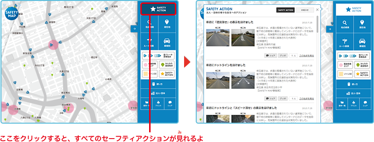 セーフティアクションの見方