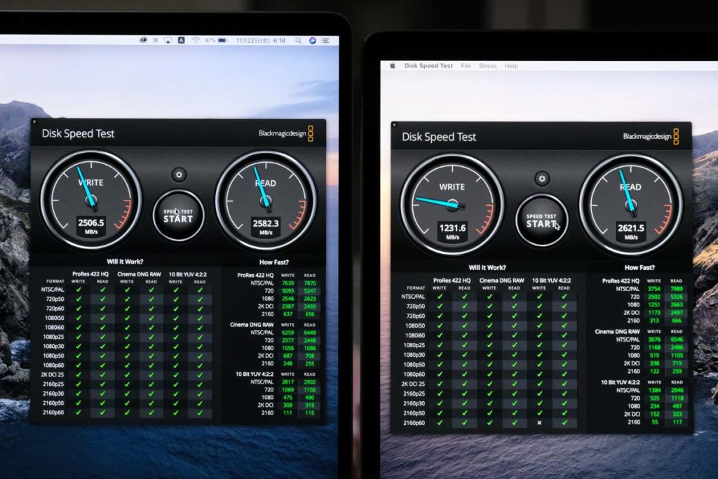 SSDストレージの性能比較