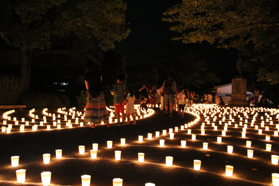 高崎観音山のろうそく祭り・万灯会（まんどうえ）