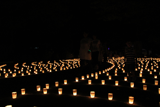 高崎観音山のろうそく祭り・万灯会（まんどうえ）