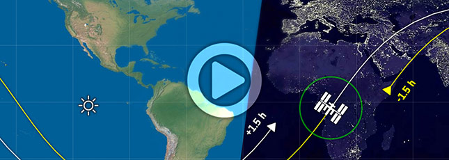 Click for the LIVE ESA International Space Station tracking map