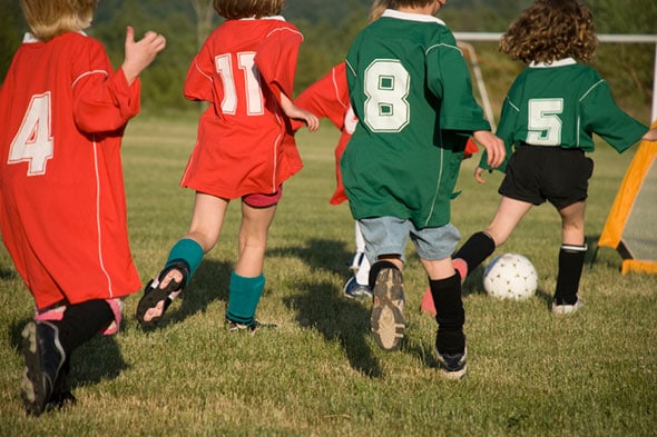 Kids Playing Soccer