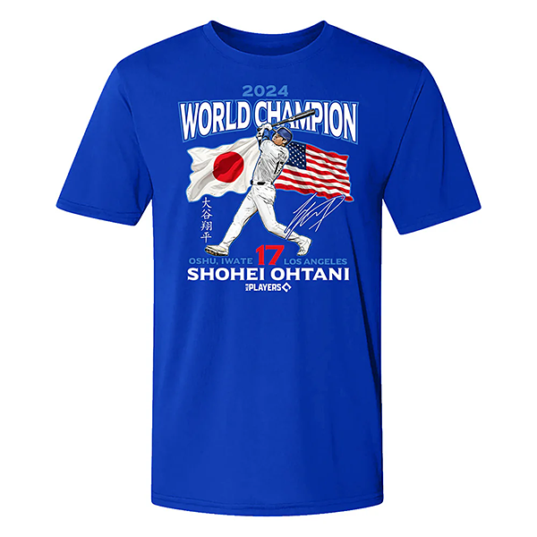 大谷翔平 WORLD CHAMPION 2024 LIMITED EDITION Tシャツ