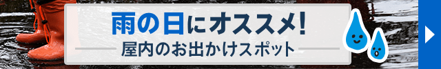 雨の日にオススメ！屋内のお出かけスポット