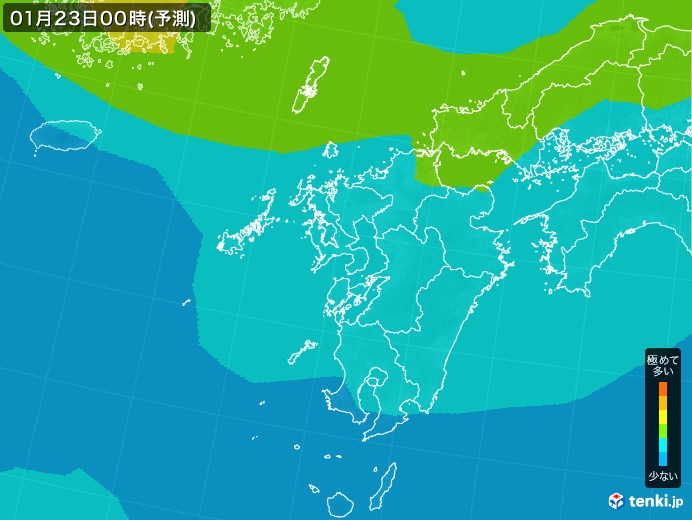 九州地方のPM2.5分布予測