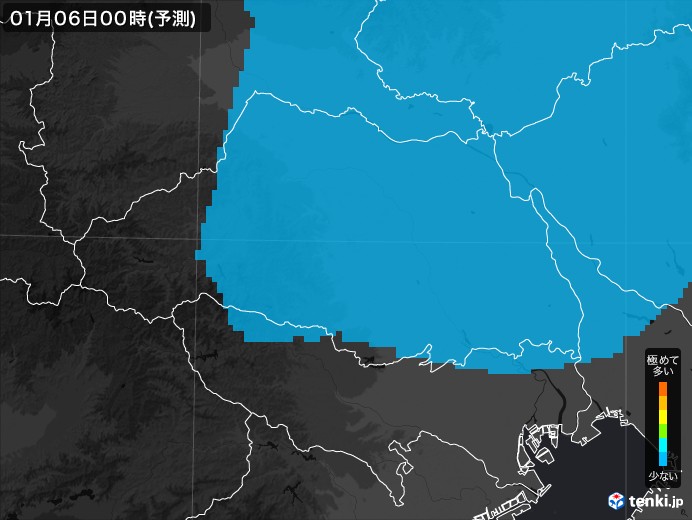 埼玉県のPM2.5分布予測