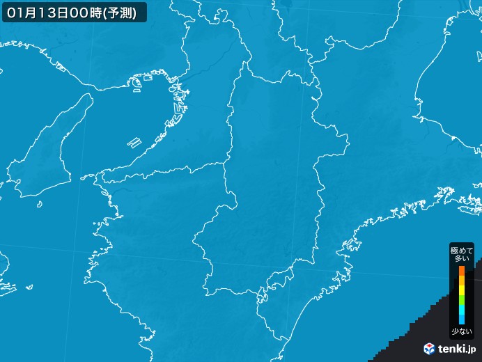 奈良県のPM2.5分布予測